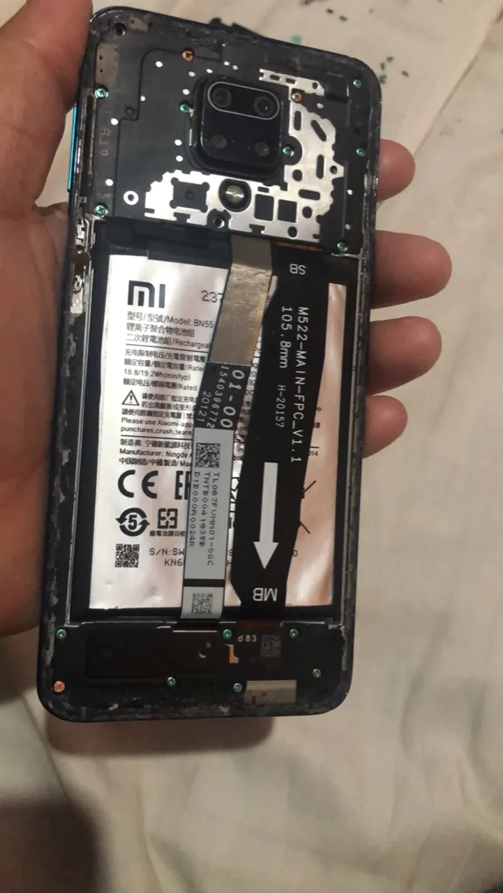 Peças originais do redmi note 9 e 9s