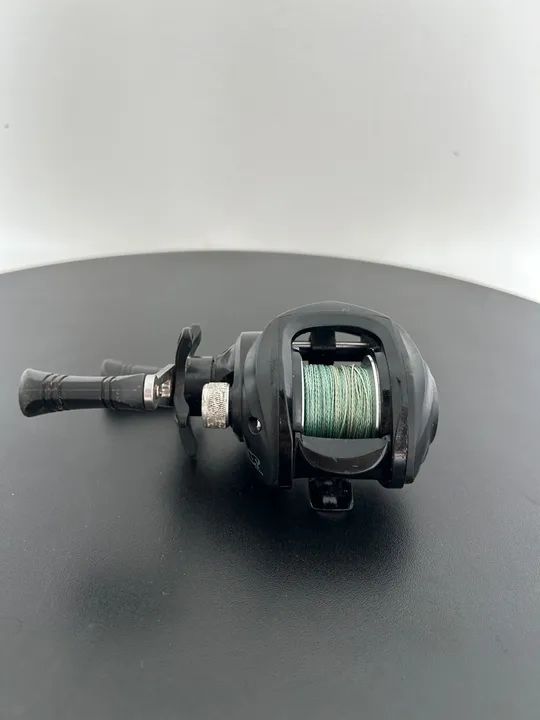 Carretilha top fishing + carretel cheio de linha multifilamento X4 - Foto 2