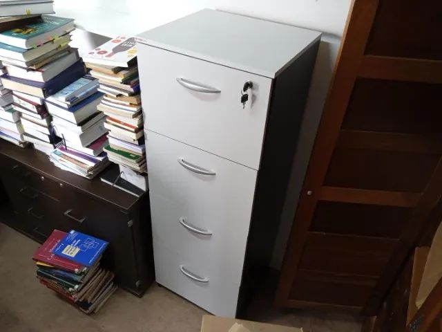 Arquivo de pasta suspensa c/ 4 gavetas Gebbwork em Aço Cinza 135 cm x 47 cm x 43 cm - Foto 2