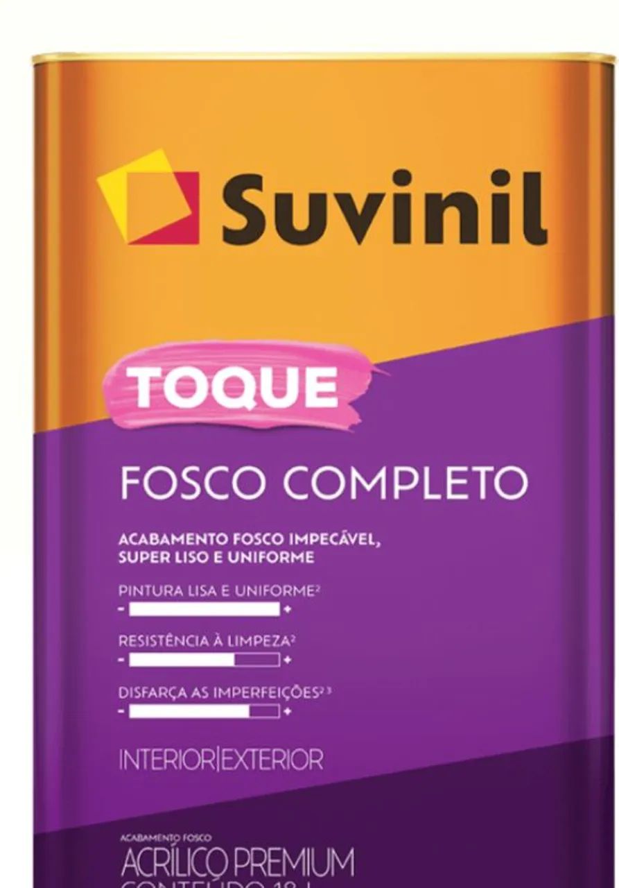 Tinta Suvinil Toque Fosco Completo - Acabamento impecável!