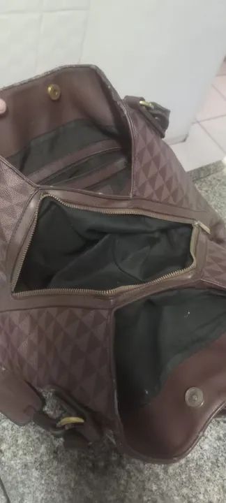 Bolsa de Ombro Marrom - Foto 2