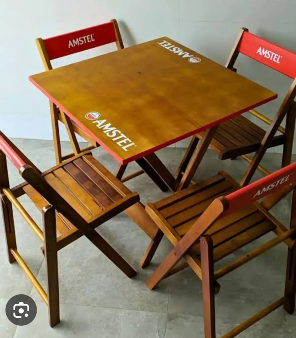 Amstel Bar Table with 1x4 Chairs