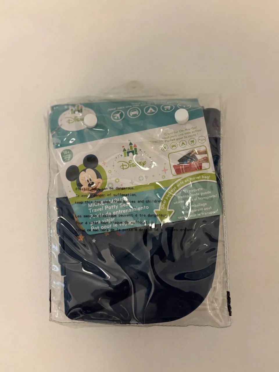 Tábua para vaso infantil IMPORTADA EUA (Para levar na bolsa) com tema Mickey - Foto 5