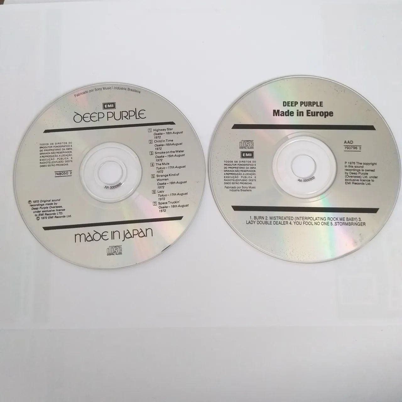 DOIS CDS DEEP PURPLE 