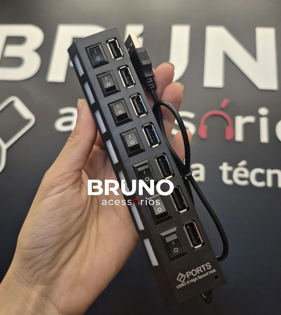 Hub USB 7 portas