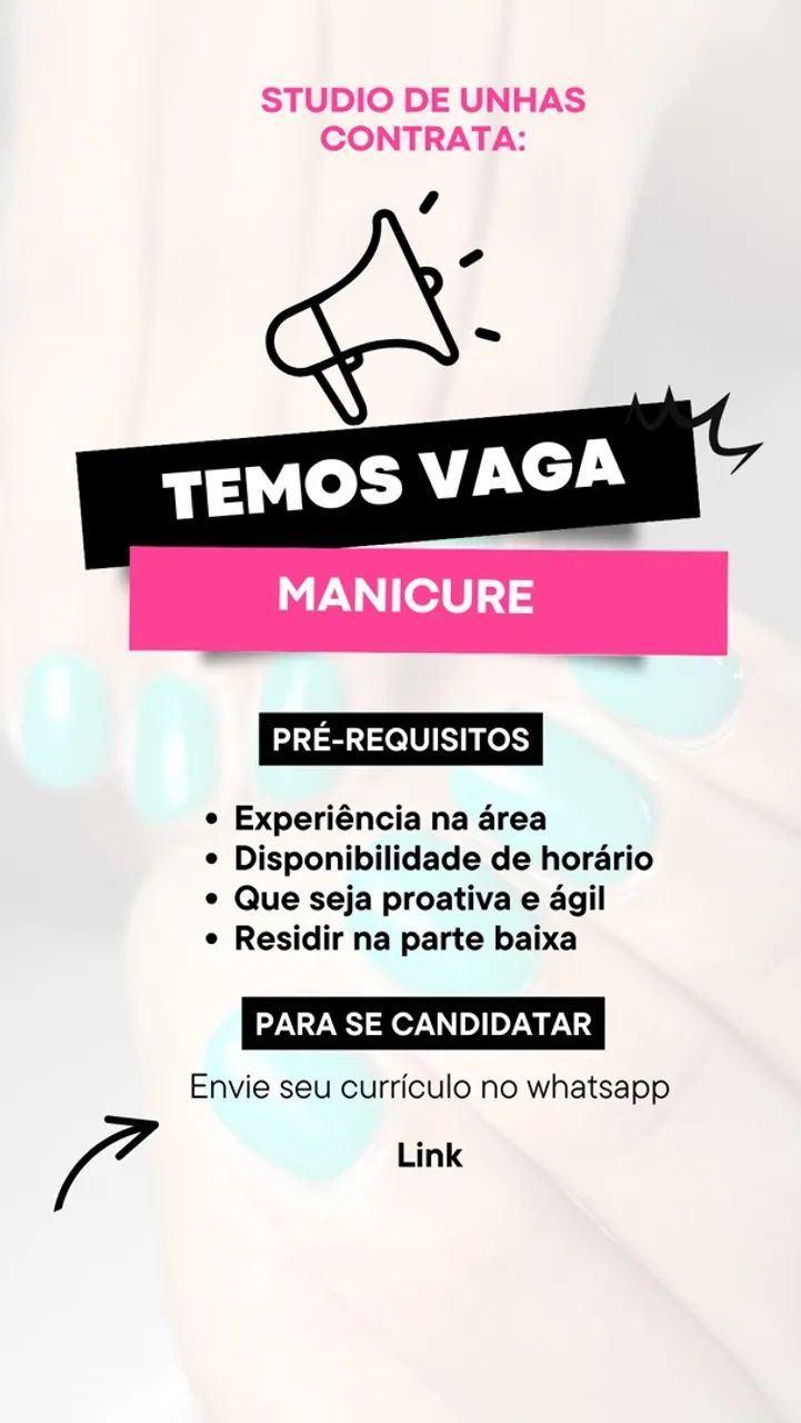 Vaga de Manicure 