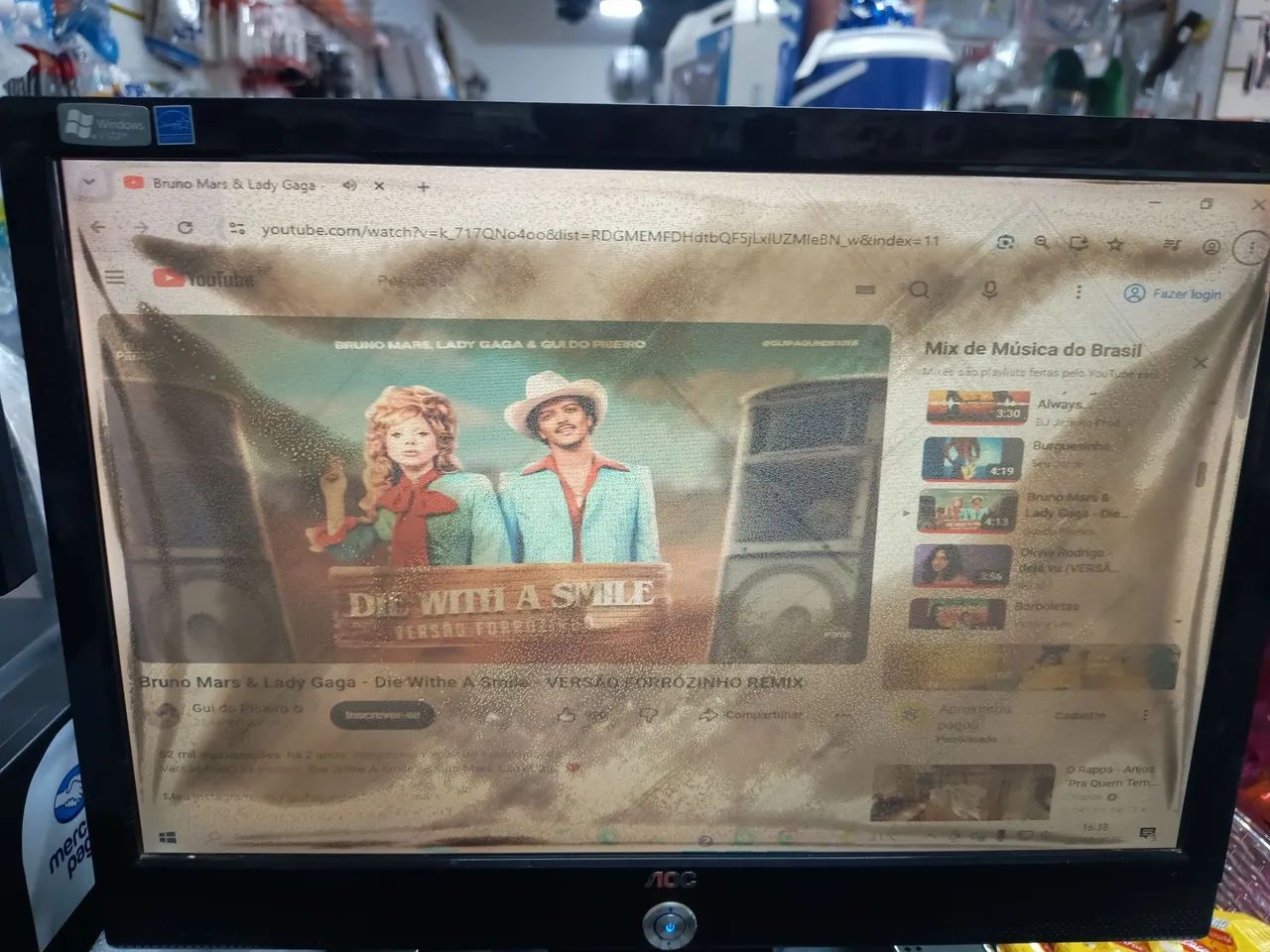 Monitor c/defeito 