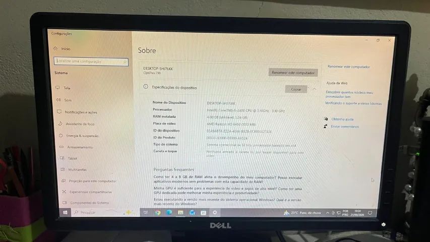 Computador Desktop - Ideal para Estudos, Tarefas Básicas ou Projetos de Manutenção