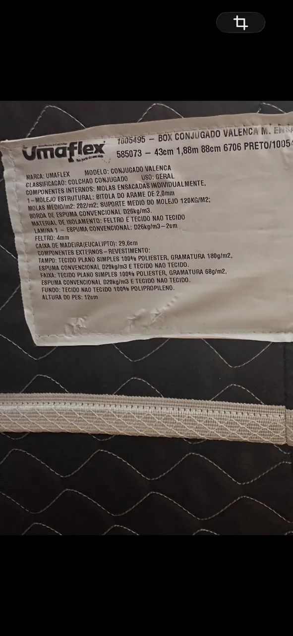 Cama solteiro box conjugado - Umaflex Valenca - Foto 4