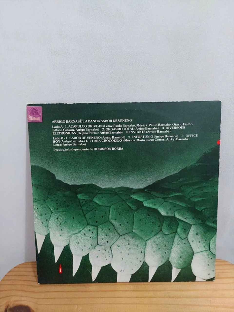 LP Disco de Vinil Arrigo Barnabé e a Banda Sabor De Veneno - Clara Crocodilo - Foto 3
