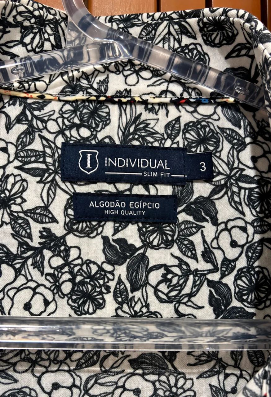 Camisa Individual Algodão Egípcio Slim Fit Tam 3 - Foto 4