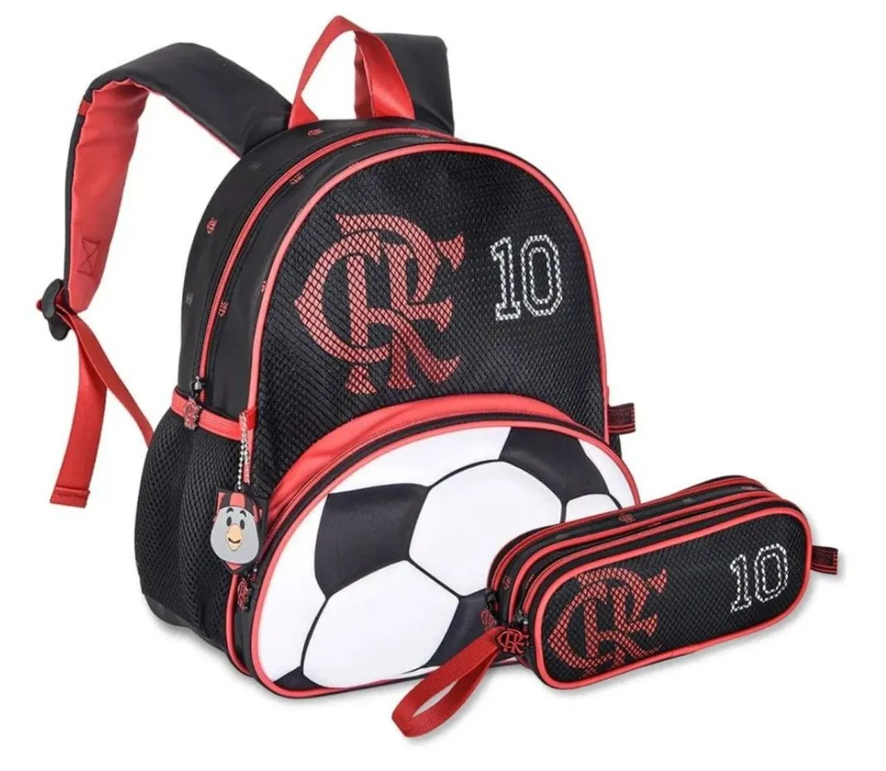 Mochila infantil flamengo e estojo nova alta qualidade 