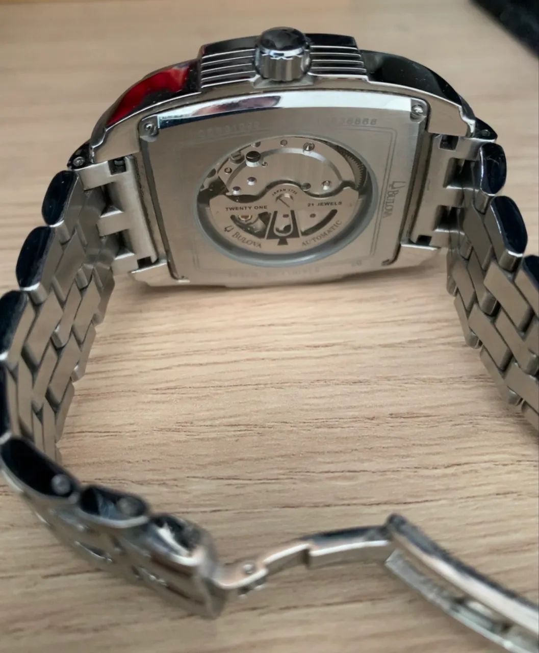 Relógio Bulova Quadrado Automático - Pulseira Aço  - Foto 3