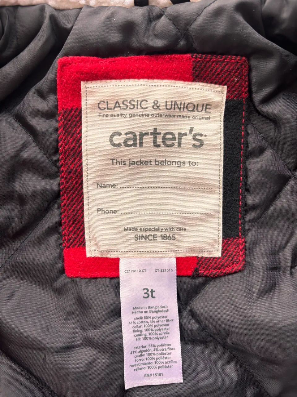 Vendo casaco Carters original  - Foto 3