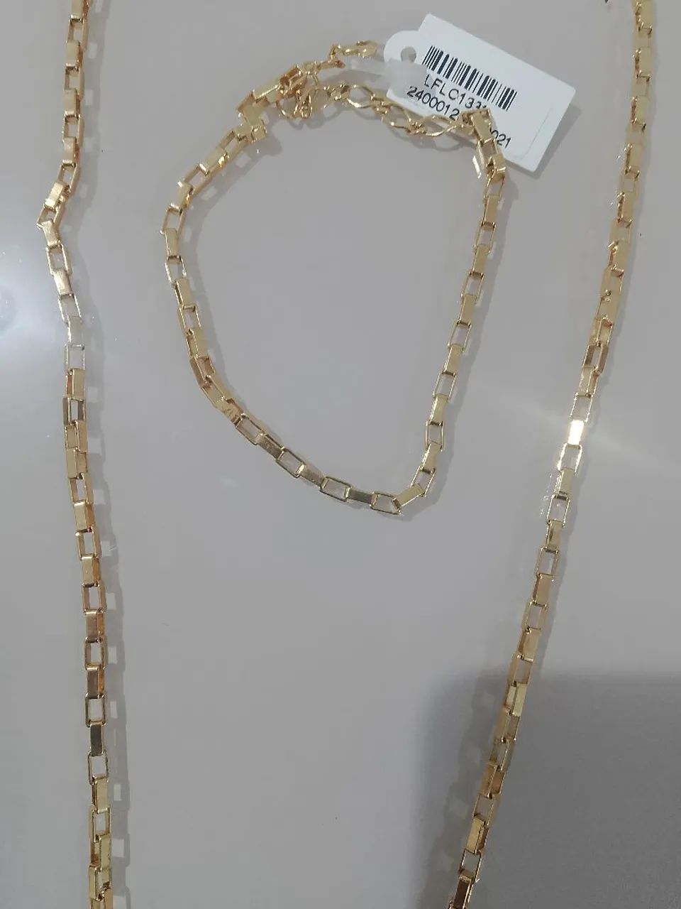 CORDAO + PULSEIRA FOLHEADO A OURO !  - Foto 3