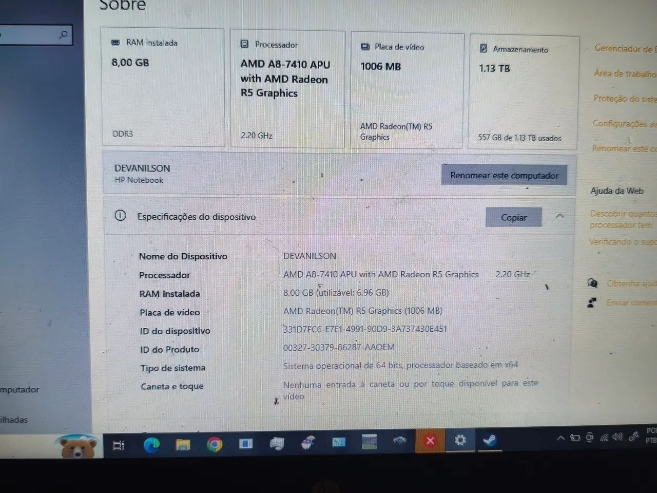 Notebook HP