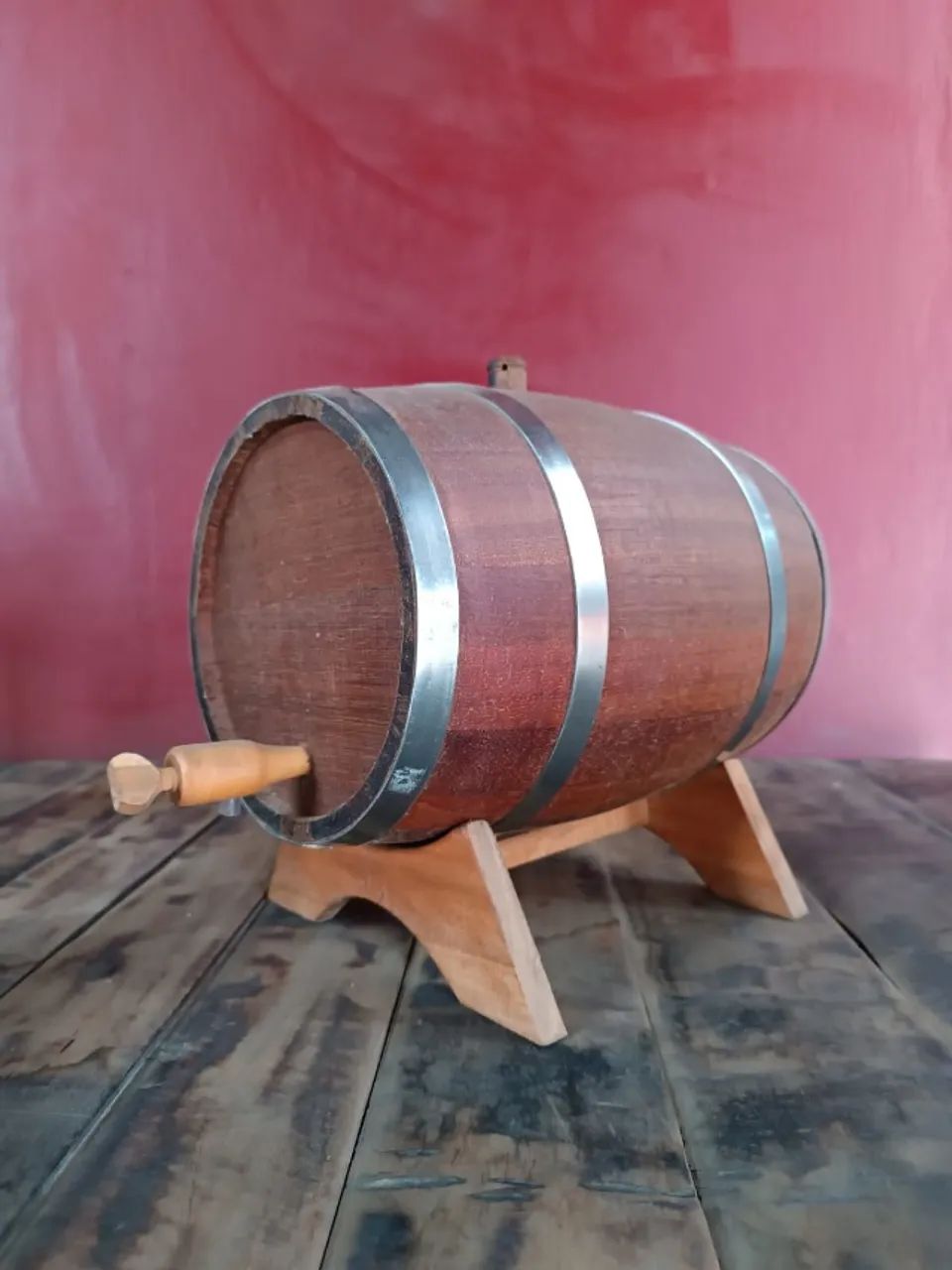  Barril Para Cachaça de Madeira Jequitibá Rosa 5 Litros (Já Curtido) - Foto 3