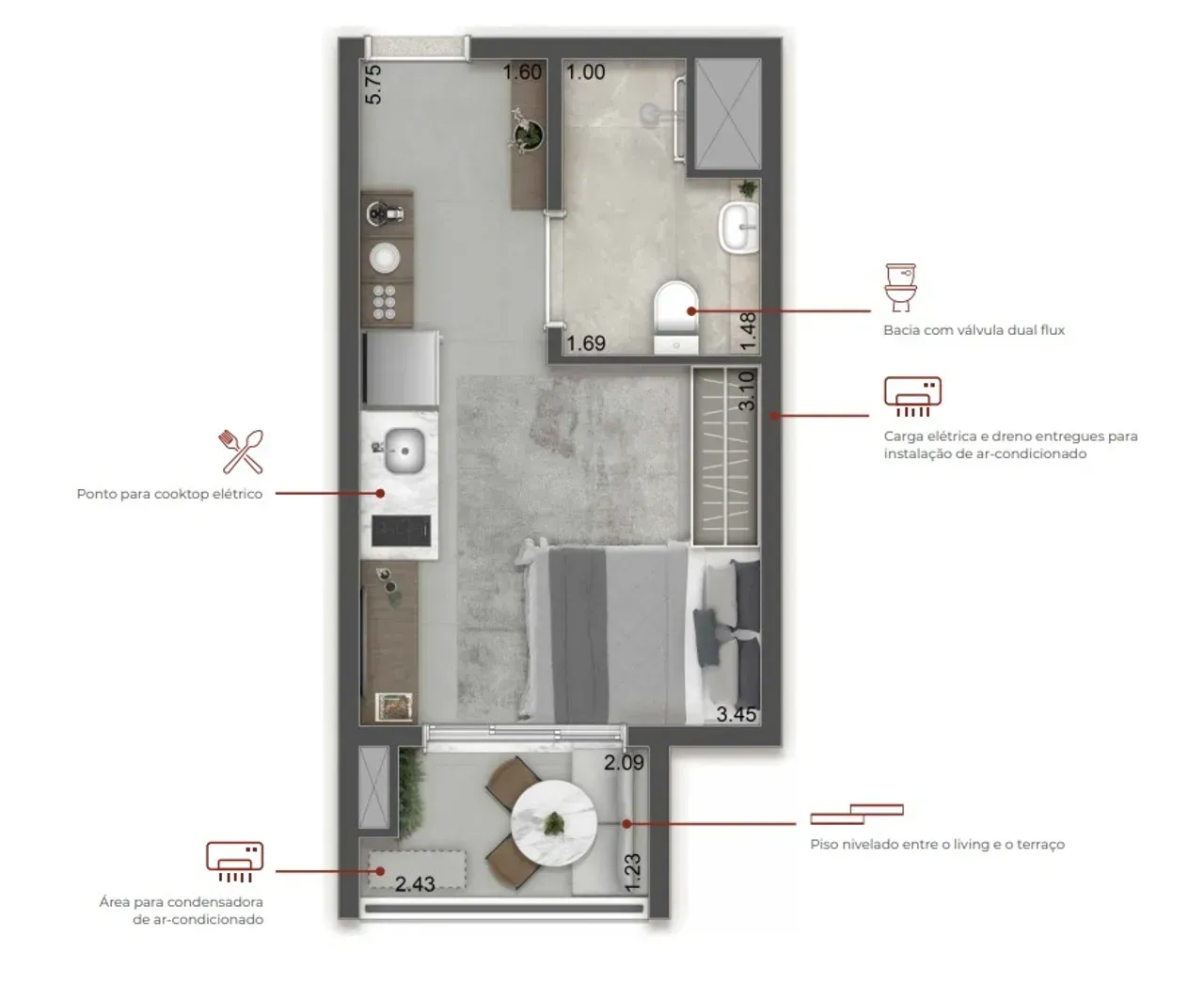PLANTA 26m²
