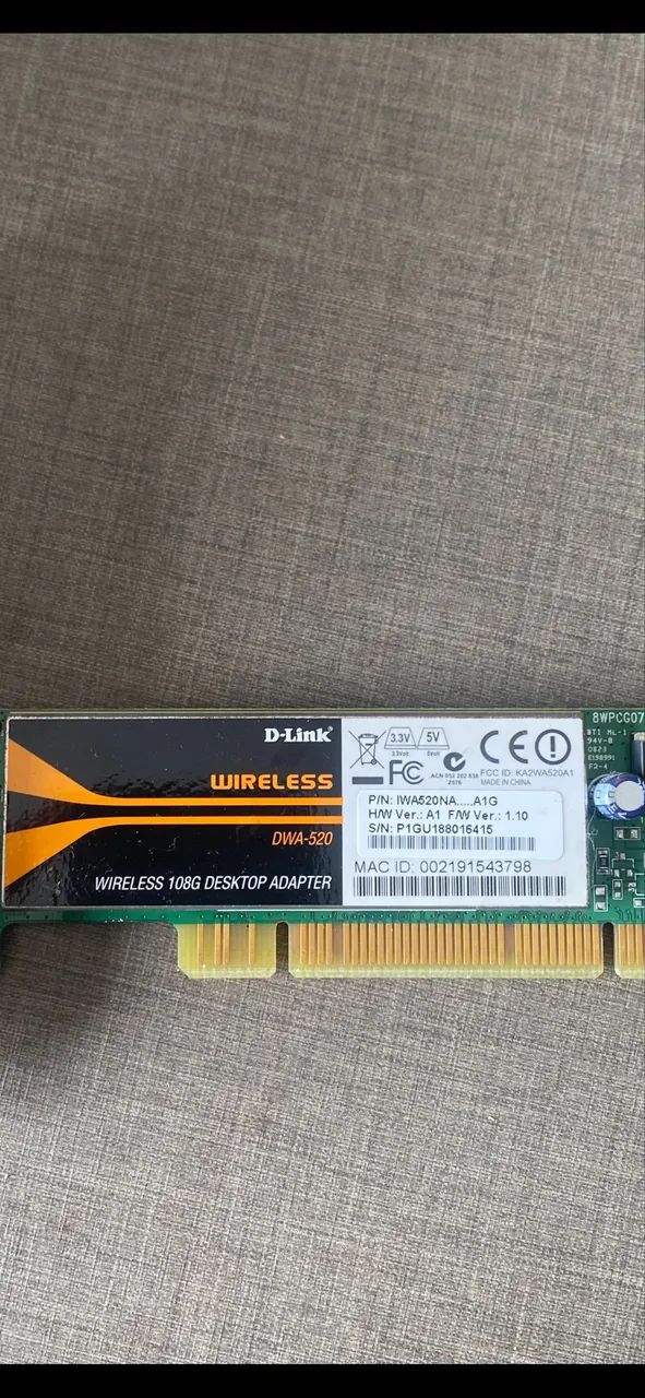 Adaptdor wireless PCI - DWA 520 - 2.4 GHZ - Foto 3