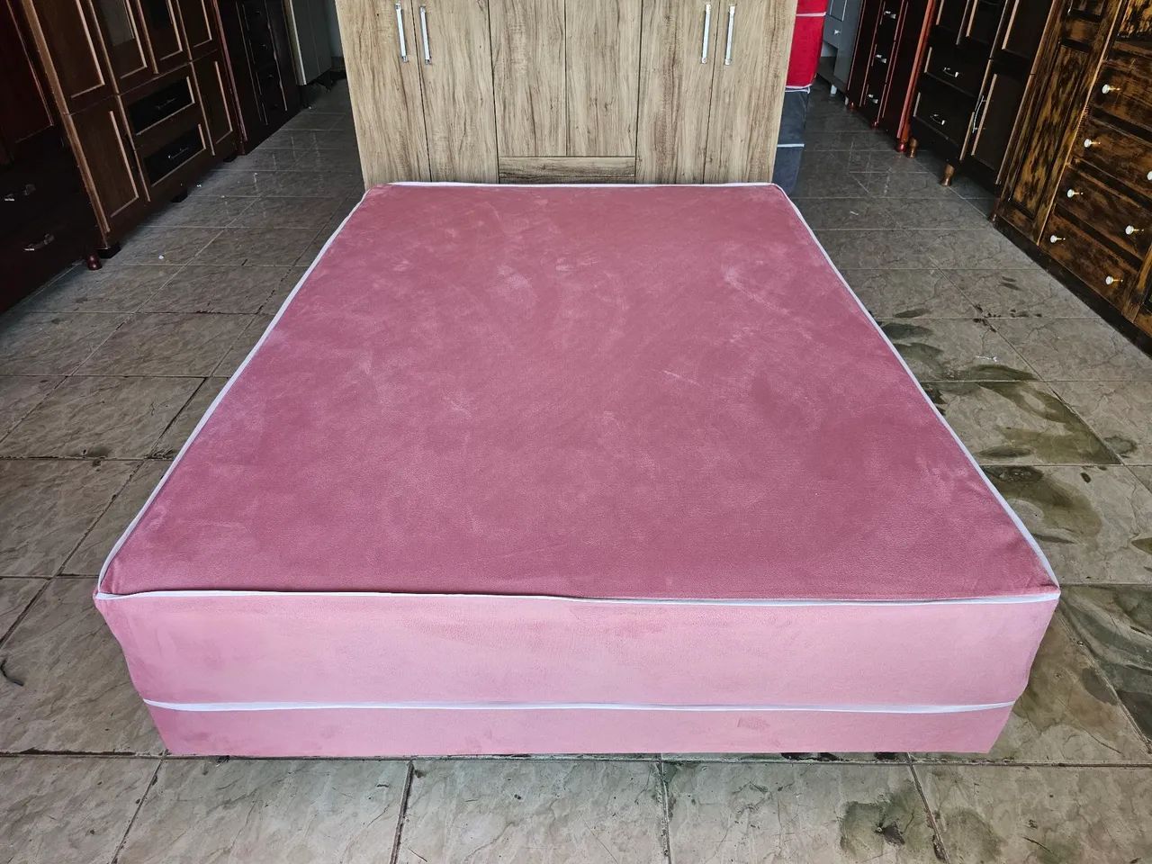 Cama unibox nova casal de mola