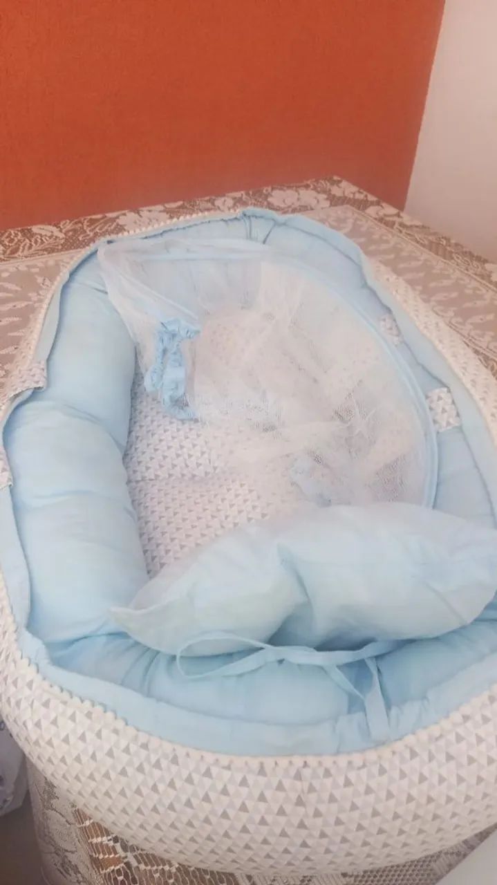 Ninho com mosquiteiro para bebê  - Foto 5