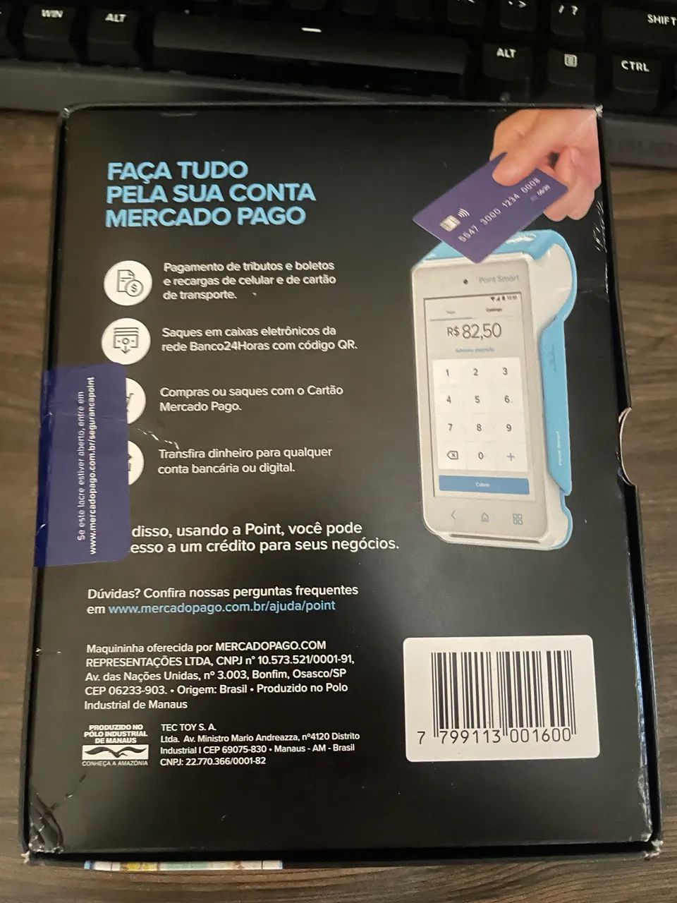 Maquininha Mercado Pago Point Smart - Foto 2