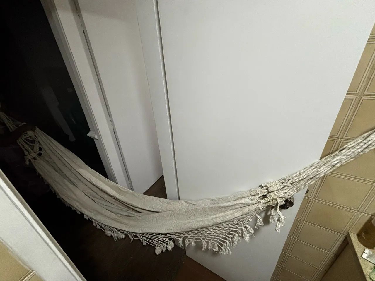 Rede de balanço algodão cru - Foto 2