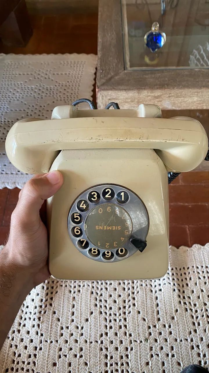 Telefone Antigo de Disco (Analógico) Siemens