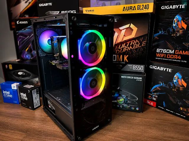 PC Gamer (9ª Geração) i3 9100 - ASUS TUF Gaming - 8GB RAM DDR4  - SSD - GPU - Foto 3