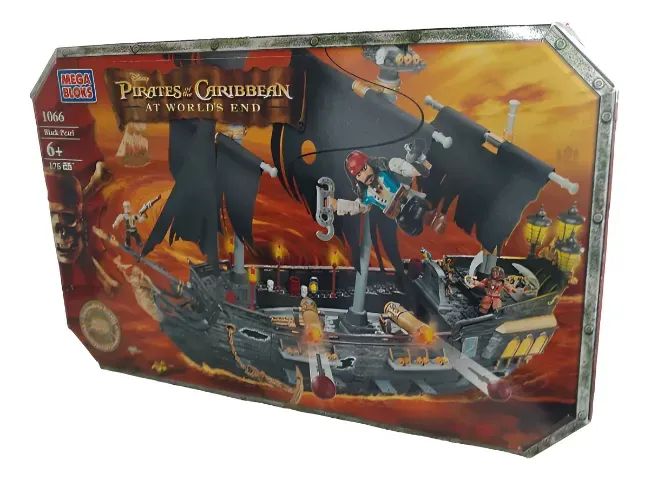 Mega Bloks Piratas Do Caribe 3 - Navio Pérola Negra 175pçs