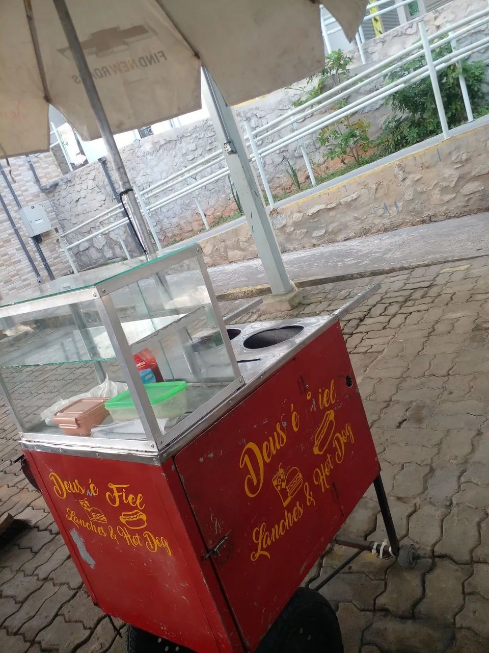 Carrinho de cachorro quente  leve e compacto - Foto 5