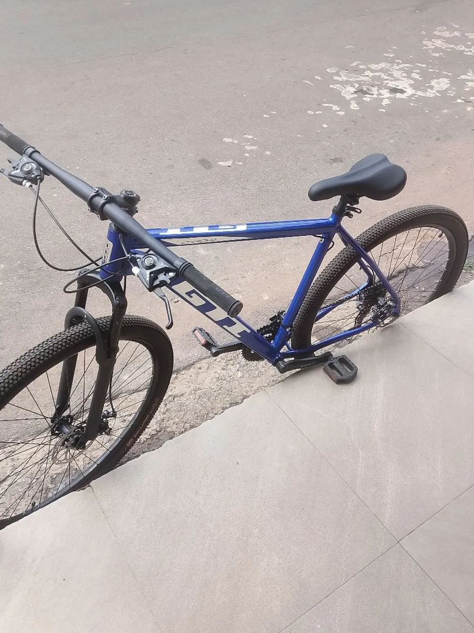 Bicicleta GTI quadro 21 azul  - Foto 3