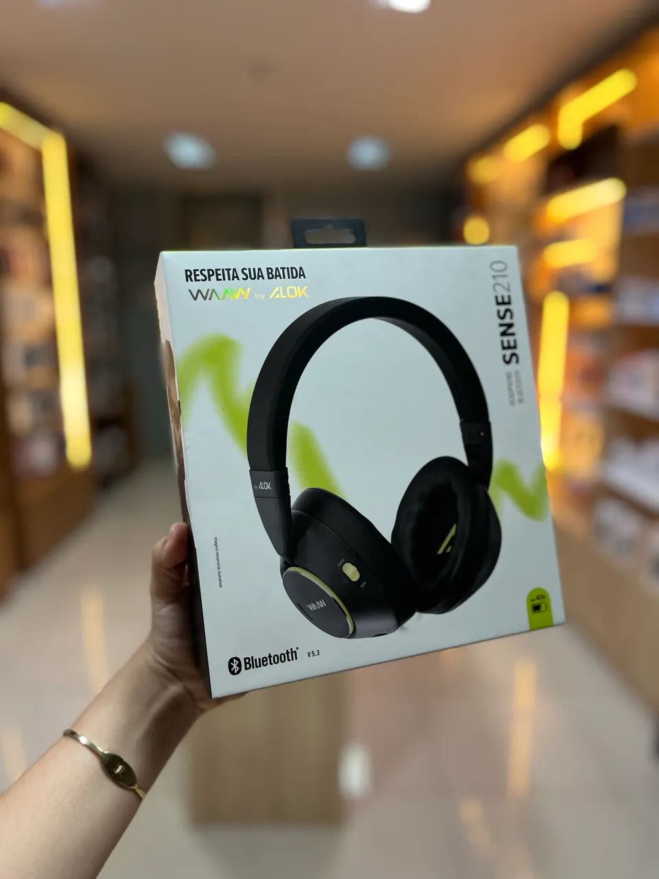 HEADPHONE ALOK 40H DE AUTONOMIA FONE DE OUVIDO BLUETOOTH 
