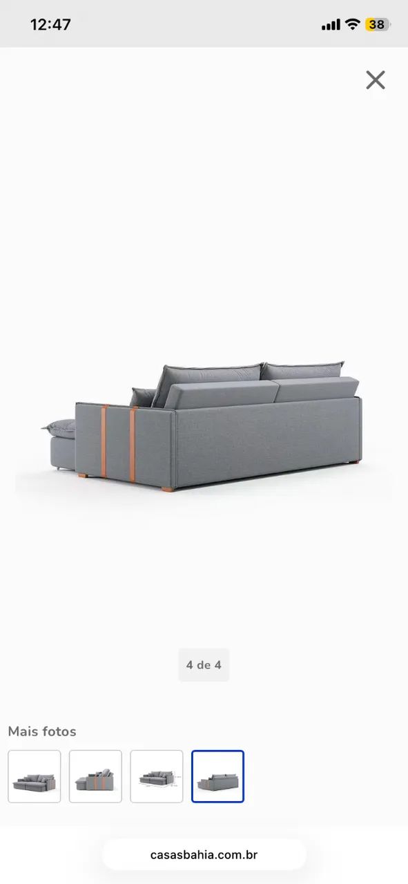 Sofá cama em linho - Foto 2