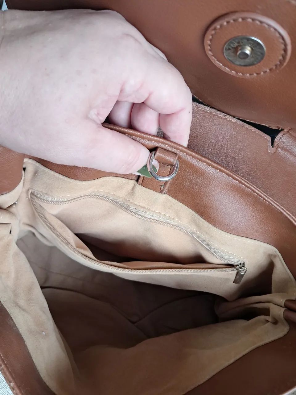 Bolsa camurça transversal - Foto 2