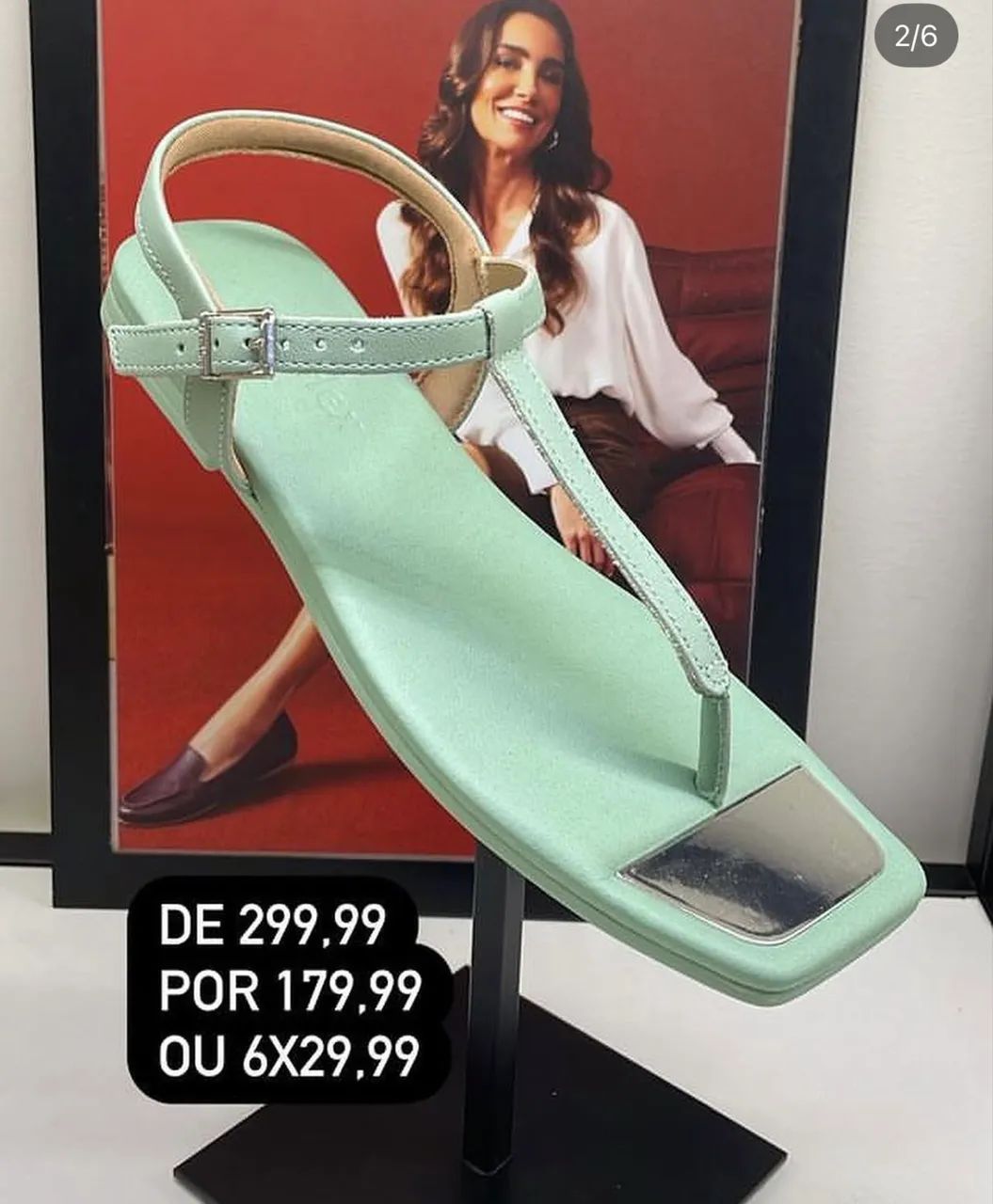 Rasteirinha TAM 34 USAFLEX na caixa!