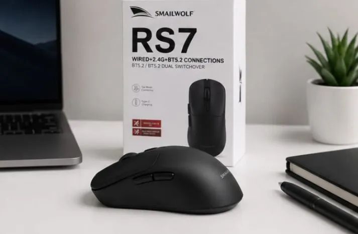 SMAILWOLF RS7 ? Mouse Gamer Sem Fio - Foto 2
