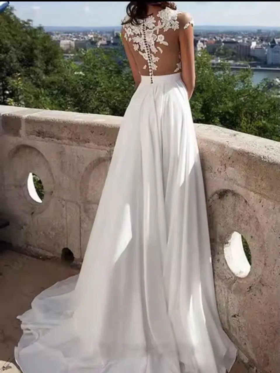 Vestido Casamento Noivado e Ocasiões Especiais Boho Chic Original - Foto 4