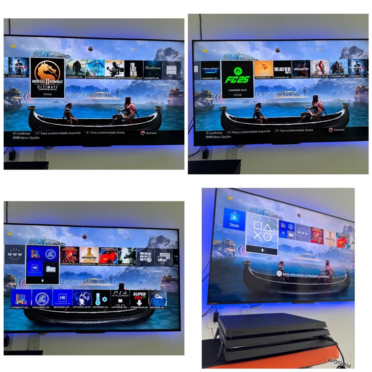 PS4-PRO Desbloqueado - Foto 5