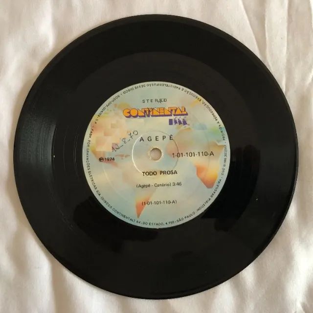 Agepê: Moro Onde Não Mora Ninguém (1974) Vinil Compacto - Foto 2