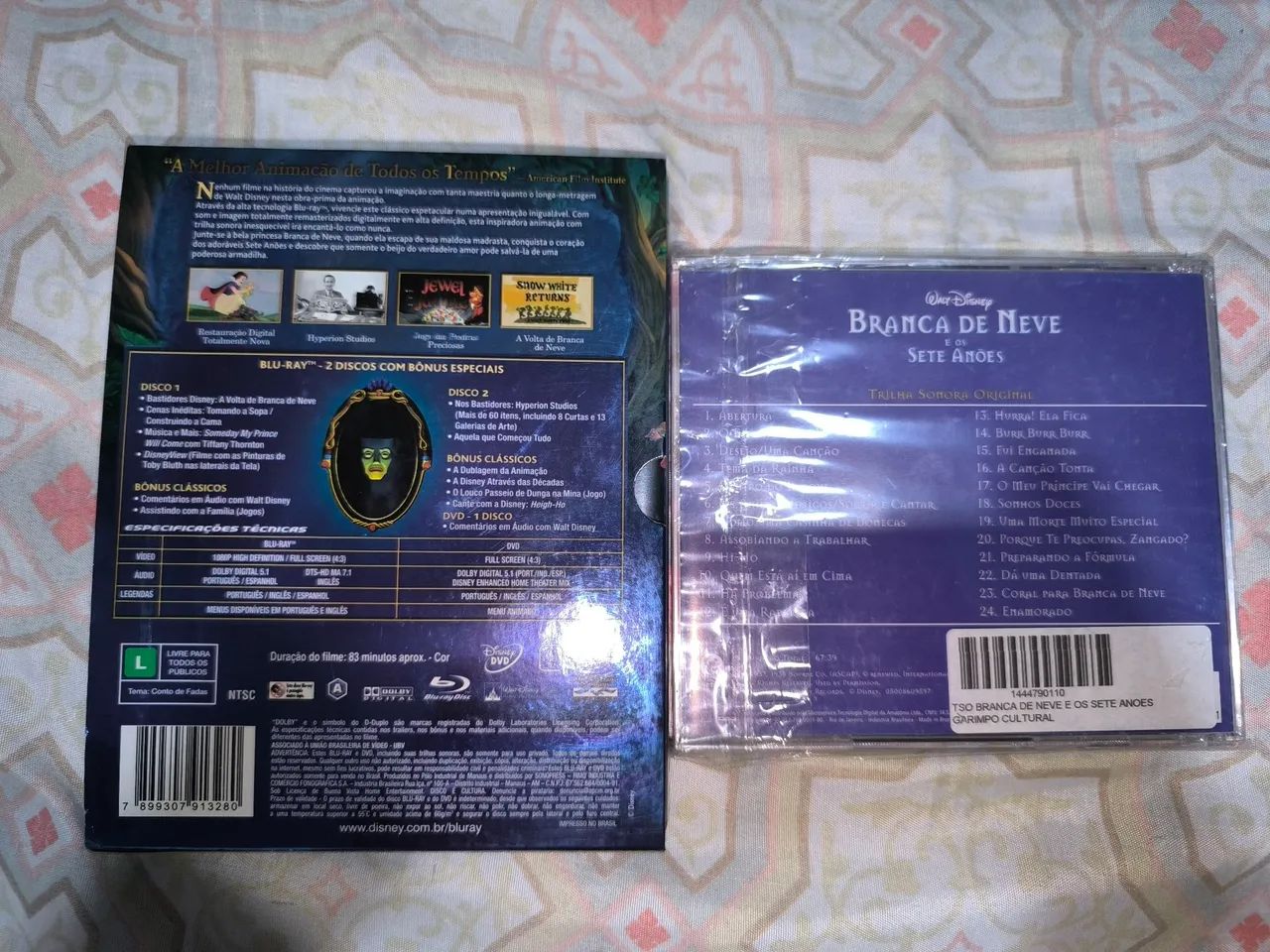 Kit Branca de Neve e os sete anões cd + bluray - Foto 2