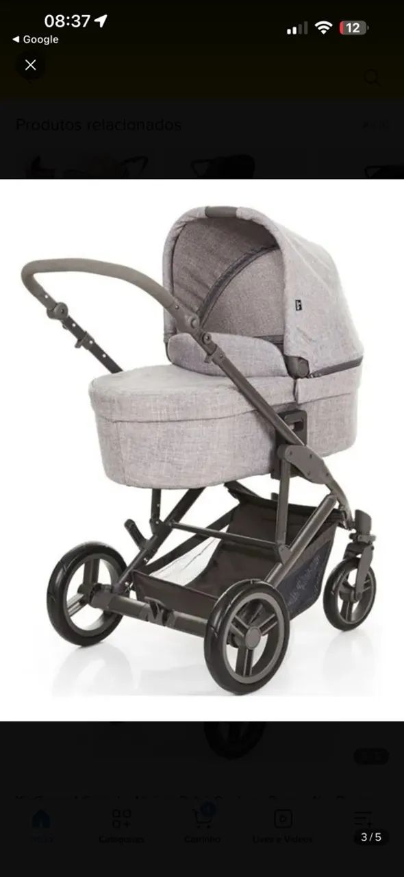 Kit carrinho de bebe + bebe conforto abc design - Foto 2