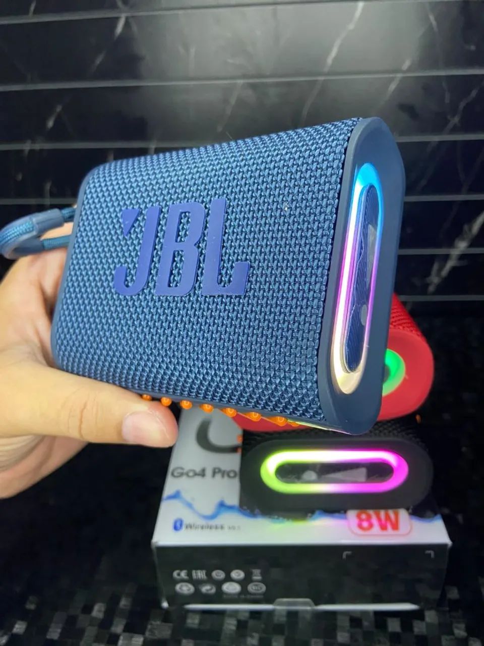 Caixa de som Bluetooth com led - som de qualidade e luz RGB - entrega rápida - Foto 2