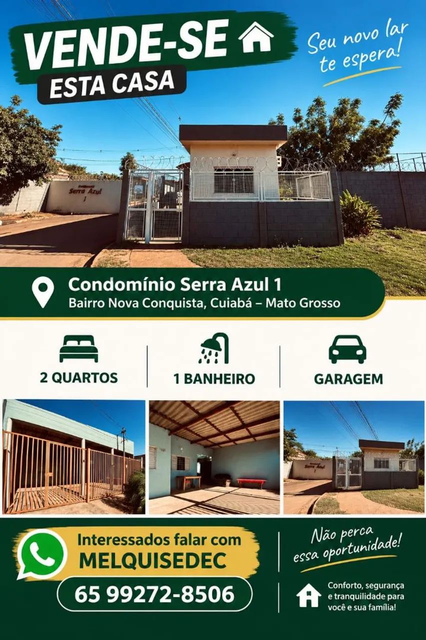 Vende se casa no condomínio Serra azul 1