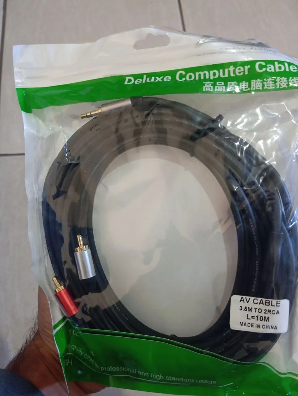 Cabo 2 RCA auxiliar 10 metro 