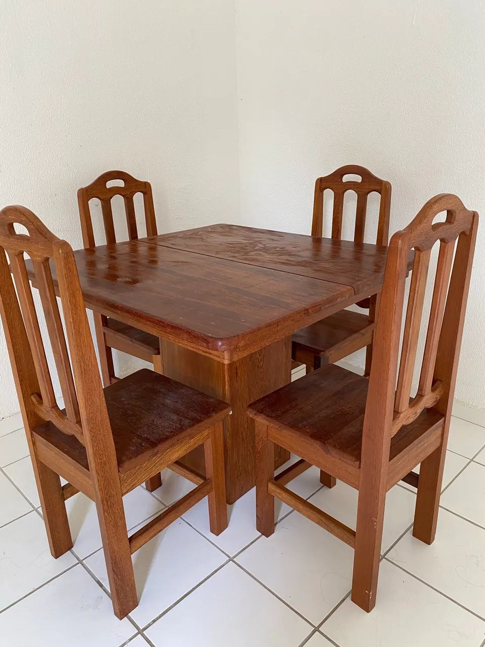 MESA NOVA COMPLETA MADEIRA MACIÇA