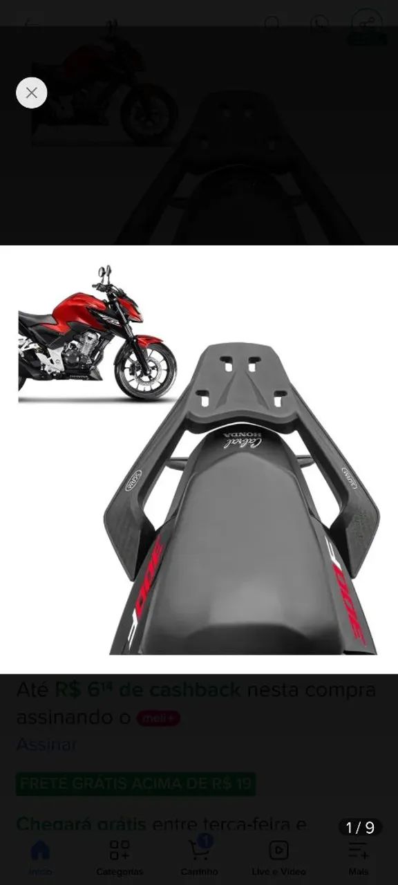 Suporte baú CB300F - Foto 2