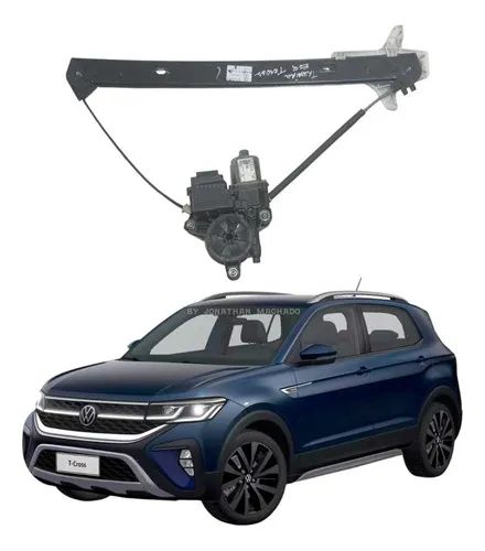 Máquina Vidro Porta Traseira Esquerda Vw T-cross 2020 A 2024