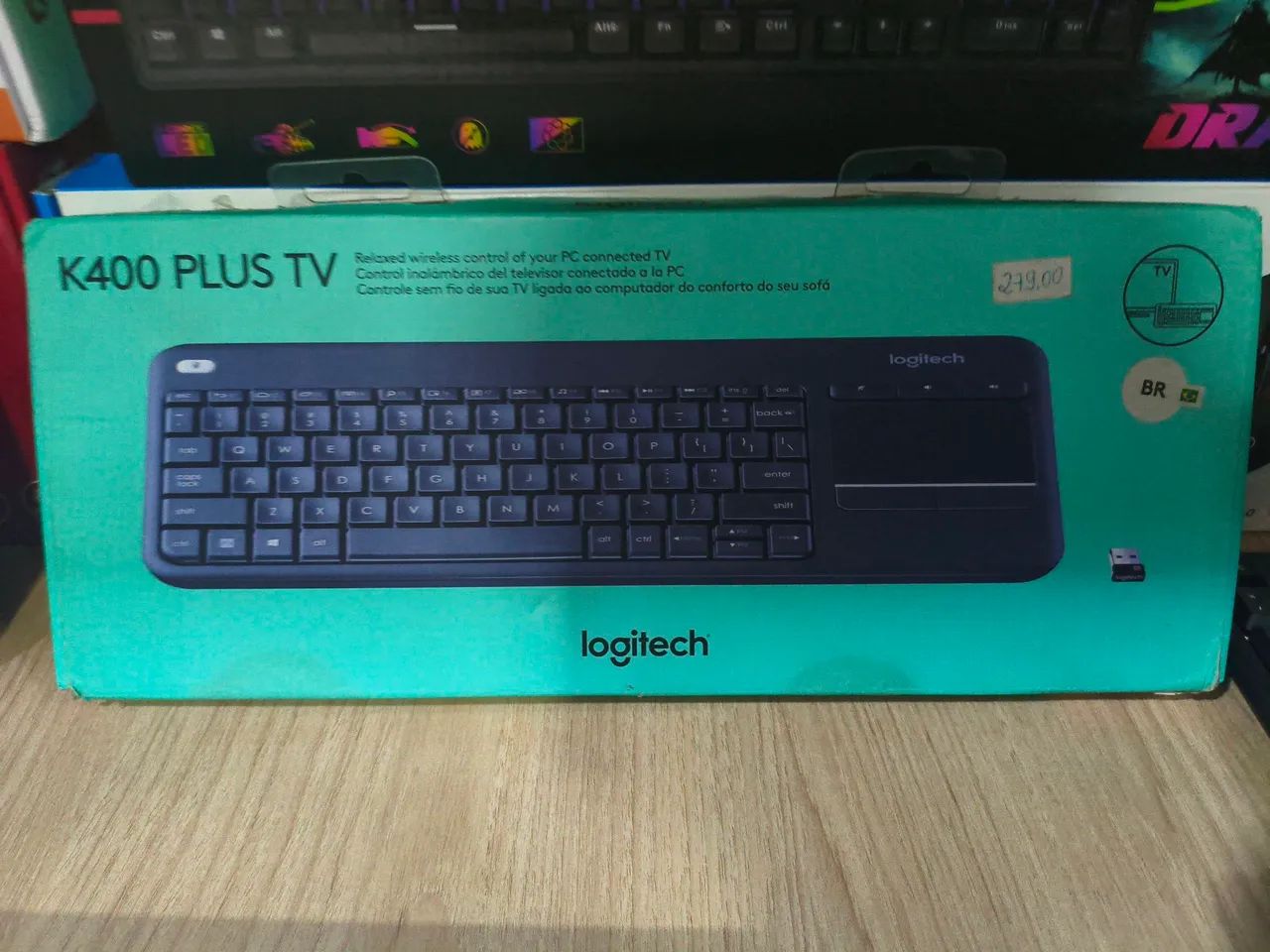Teclado e mouse K400 Plus Tv