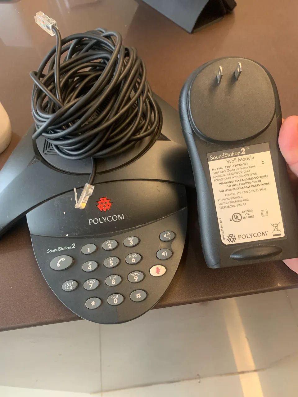aparelho de audioconferência soundstation 2 sem visor 15100 - polycom